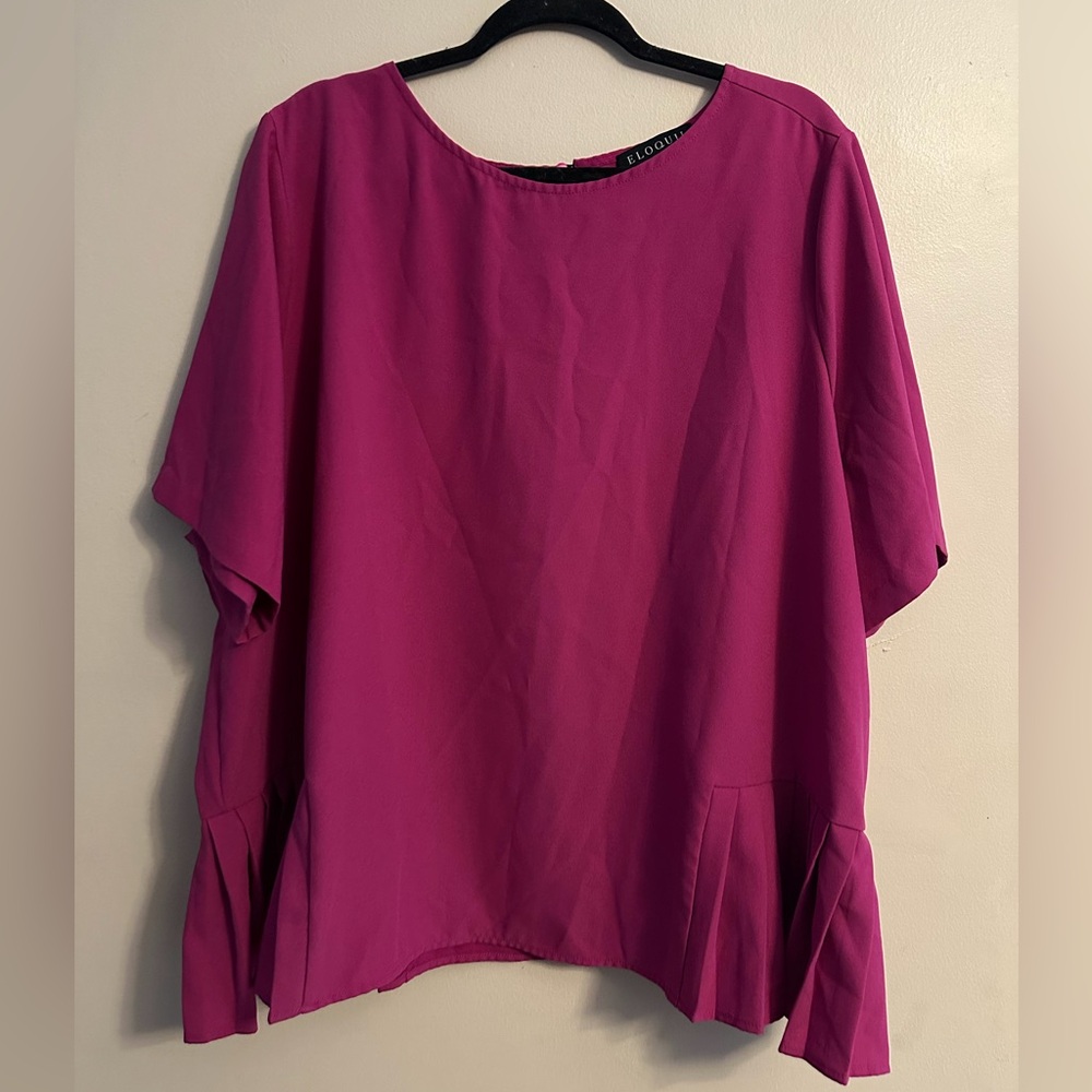 Eloquii Fuchsia Blouse